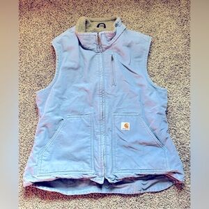 Women’s Carhartt Blue Vest, size large, great condition.